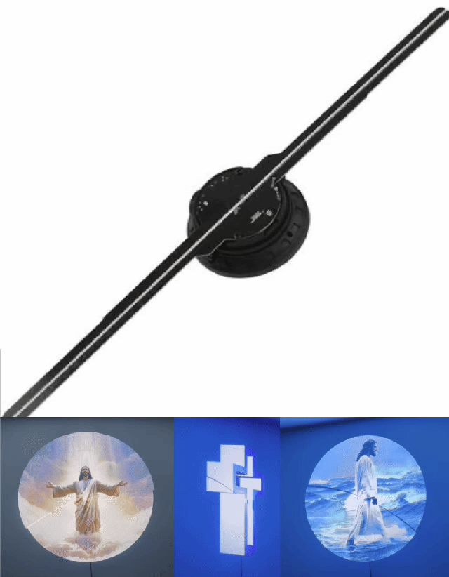 ChristHologram™ 3D Hologram Customizable Fan